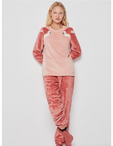 Pijama polar con detalle de orejitas...